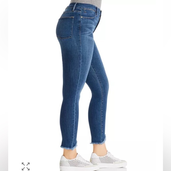 NWT - FRAME Le High Skinny Triangle Hem Jeans size 25 - Picture 4 of 12